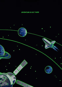 boys glow in the dark space tee