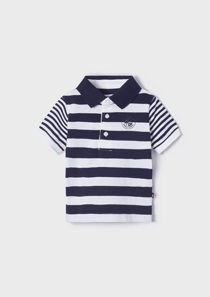 boys stripe short sleeve polo