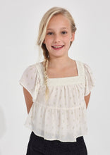 Load image into Gallery viewer, tween feather chiffon blouse
