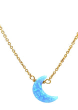 Load image into Gallery viewer, gold filled necklace moon
