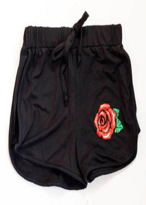girls jersey short-rose