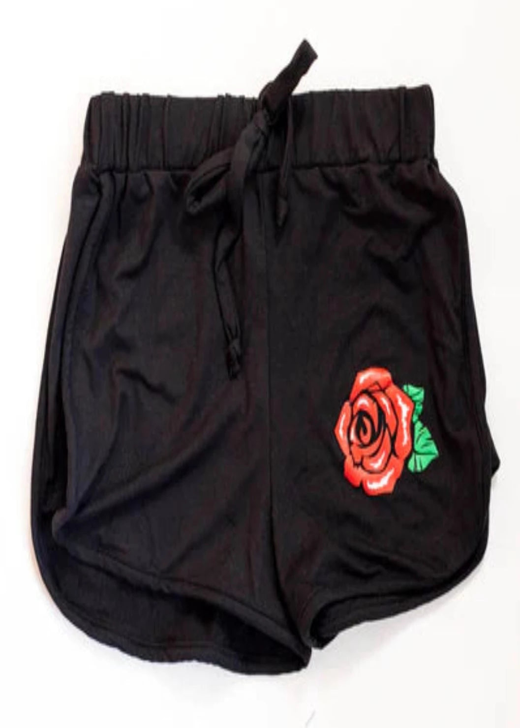 girls jersey short-rose