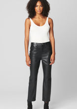 Load image into Gallery viewer, women faux leather straight jean
