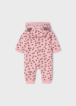 Load image into Gallery viewer, baby floral dots fleece jumpsuit
