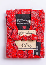 Load image into Gallery viewer, 3 piece bandana flannel pj set
