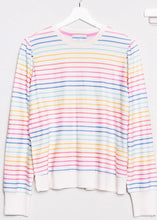 Load image into Gallery viewer, button sleeve stripe sweater
