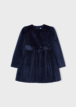 Load image into Gallery viewer, girls pleat skirt velvet dress
