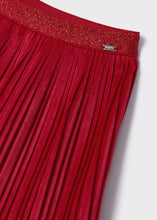 Load image into Gallery viewer, girls velour pleat skirt
