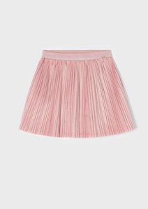 girls velour pleat skirt