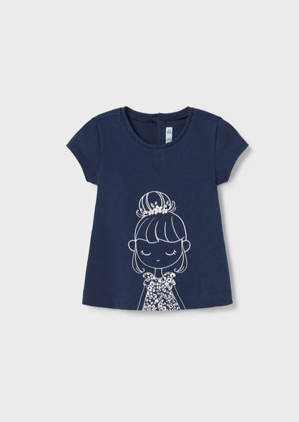 mini girl in dress short sleeve tee