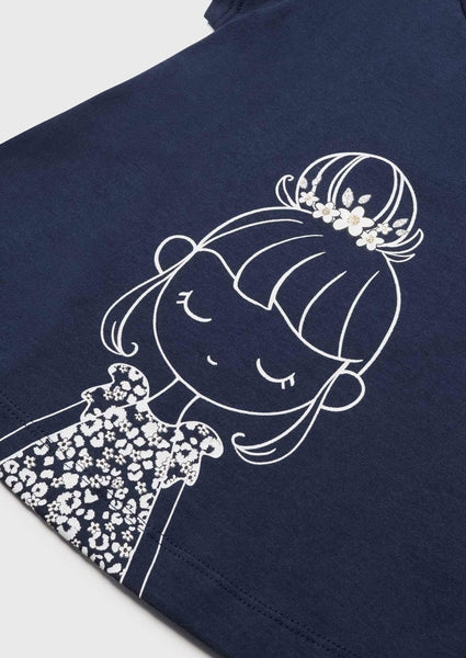 mini girl in dress short sleeve tee