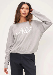reversible sweatshirt naughty + nice