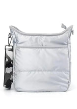 Load image into Gallery viewer, silver puffer bag
