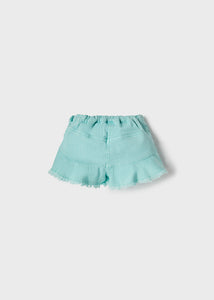 girls ruffle denim shorts