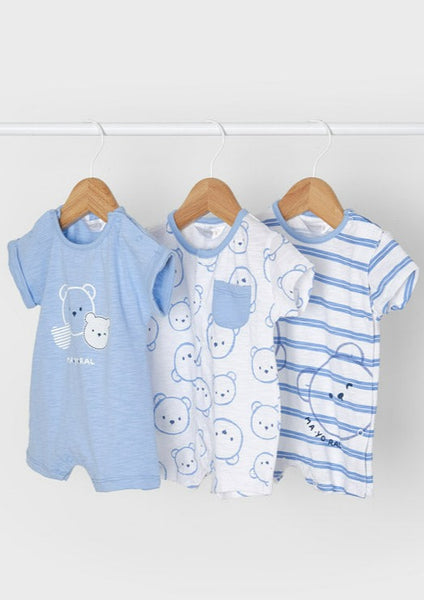 baby bears short sleeve romper