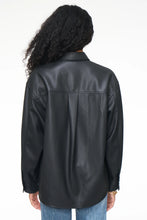 Load image into Gallery viewer, faux leather oversized shacket
