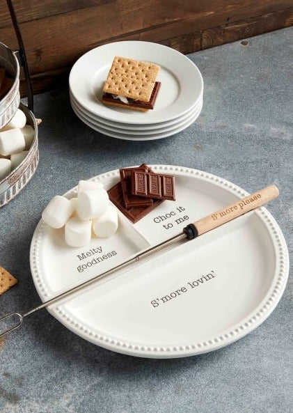 smore plate round set