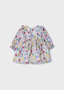 baby smock floral long sleeve dress