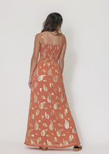 Load image into Gallery viewer, lurex paisley smock bodice maxi dress
