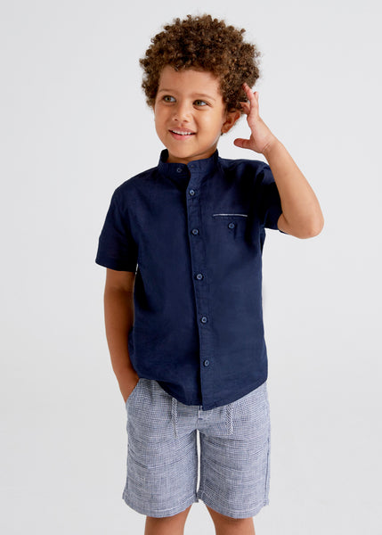 boys 2 pc shirt and check short set