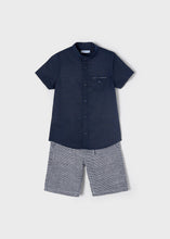 Load image into Gallery viewer, boys 2 pc shirt &amp; check short set
