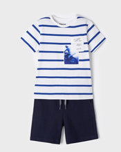 Load image into Gallery viewer, boys stripe tee &amp; shorts
