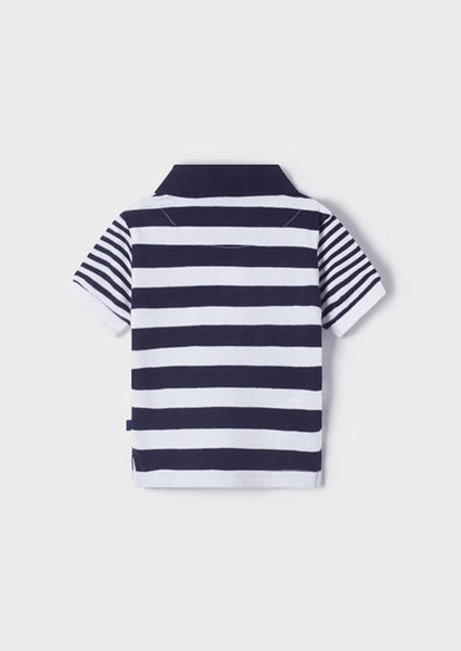 boys stripe short sleeve polo