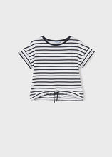 Load image into Gallery viewer, girls stripe short sleeve tee
