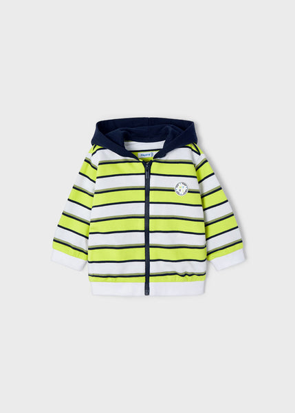 boys stripe zip hoodie, jogger & short