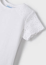 Load image into Gallery viewer, girls eyelet sleeve tee
