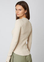 Load image into Gallery viewer, rib long cuff sleeve top
