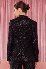 Load image into Gallery viewer, sequin oversized blazer
