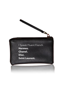 vegan leather pouch - fluent french