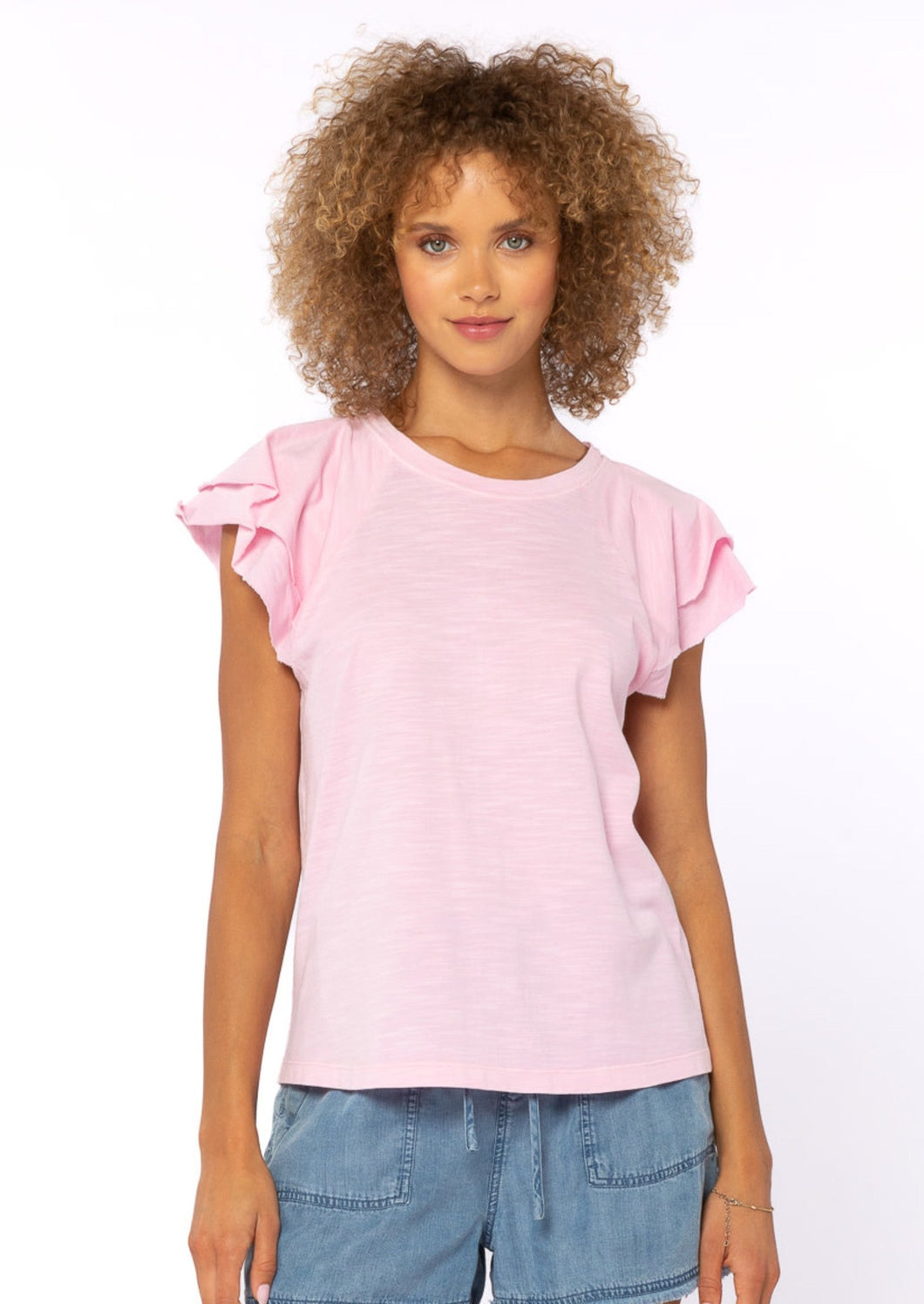 womens pink tee