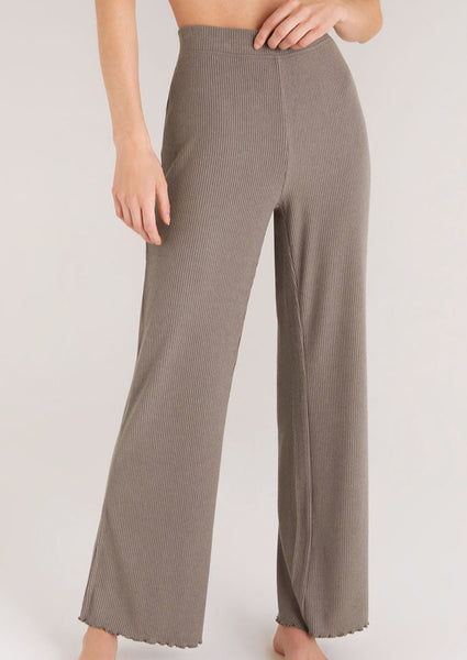 women easy rib lounge pant